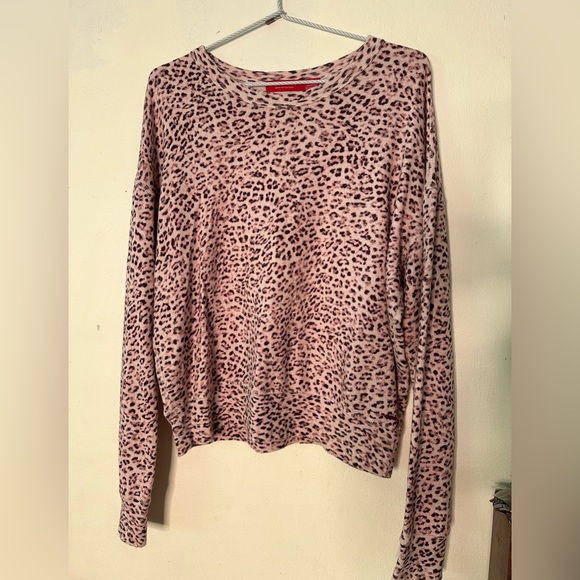 n:philanthropy Light Pink Animal Print Sweater Size Small - Picture 1 of 3